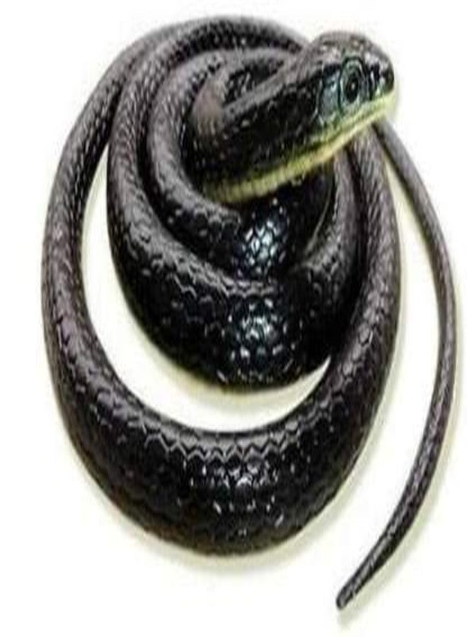 LUDALY Rubber Snake Toy for Kids Realistic Prank Toy for Fun Scary Outdoor Play Snake Toys for Halloween Party and Decorations (Pack of 1) - Image 1
